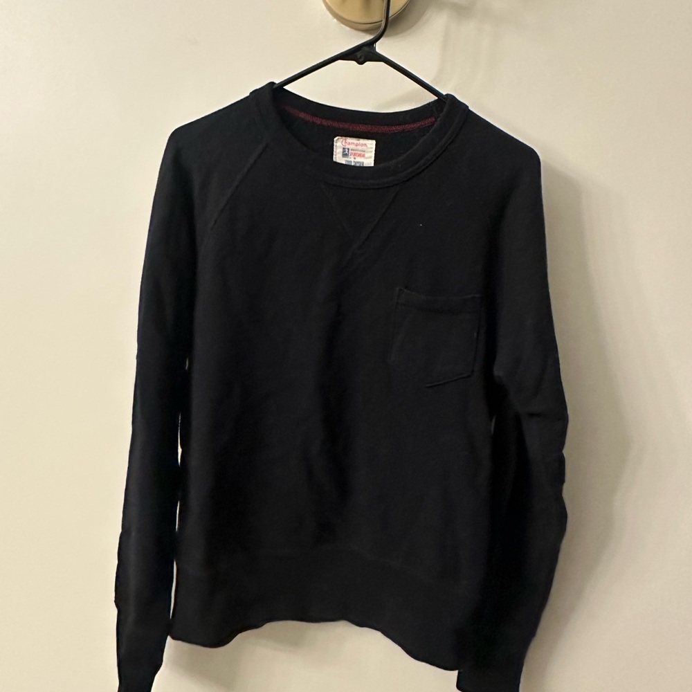 Todd Snyder Men's Black Crewneck Sweater
